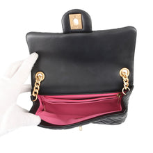Load image into Gallery viewer, CHANEL Mini Matelasse ChainShoulder Bag BlackAS2380 Lambskin Size 20