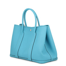 将图像加载到图库查看器中,HERMES Garden Party Turquoise Country Leather Size PM