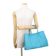 将图像加载到图库查看器中,HERMES Garden Party Turquoise Country Leather Size PM