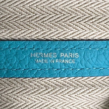 将图像加载到图库查看器中,HERMES Garden Party Turquoise Country Leather Size PM