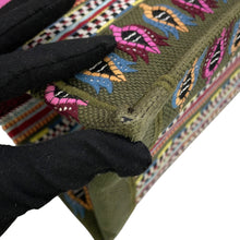 Load image into Gallery viewer, Dior Book Tote Botanical Pattern Khaki/Purple/MulticolorM1286ZJOV_M924 Canvas Size Large