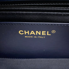 Load image into Gallery viewer, CHANEL Matelasse Single Flap ChainShoulder NavyAS3393 Lambskin Size 20
