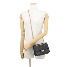 Load image into Gallery viewer, CHANEL 2.55 ChainShoulder Bag BlackAS0874 Aged Calf Leather Size Mini