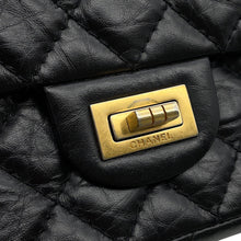 Load image into Gallery viewer, CHANEL 2.55 ChainShoulder Bag BlackAS0874 Aged Calf Leather Size Mini