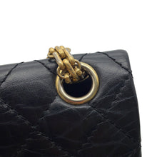 Load image into Gallery viewer, CHANEL 2.55 ChainShoulder Bag BlackAS0874 Aged Calf Leather Size Mini