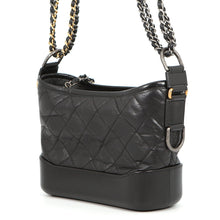 Load image into Gallery viewer, CHANEL Gabriel de CHANEL ChainShoulder Bag BlackA91810 Aged Calf Leather Size Small