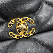 Load image into Gallery viewer, CHANEL CHANEL 19 Maxi Chain Shoulder Bag BlackAS1162 Shiny Calf Leather