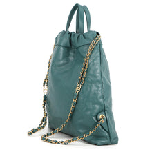 Load image into Gallery viewer, CHANEL CHANEL22 Backpack GreenAS3859 Shiny Calf Leather Size Small