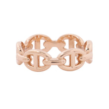 Load image into Gallery viewer, HERMES Chaine d'Ancre Anchene Ring Size PM/51/#11 18K Pink Gold