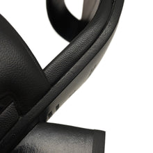Load image into Gallery viewer, HERMES Lipari 70 Sandals Black Leather Size 36