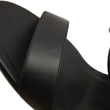 Load image into Gallery viewer, HERMES Lipari 70 Sandals Black Leather Size 36
