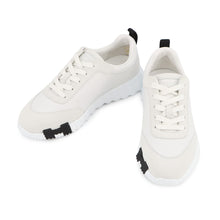 Load image into Gallery viewer, HERMES Bounce Sneakers Black/White Calf Leather suede Size 36