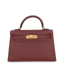 Load image into Gallery viewer, HERMES Mini Kelly 2 Rouge H Veau Madame