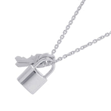 Load image into Gallery viewer, LOUIS VUITTON Pendant Lock It NecklaceQ93320 18K White Gold