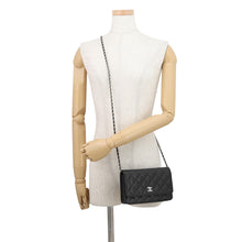 Load image into Gallery viewer, CHANEL Matelasse Classic Chain Wallet BlackAP4241-Y01588-C3906 Caviar Leather