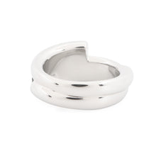 Load image into Gallery viewer, HERMES Ring Tourni Tresse Size 60/20 issue BlackH100128FJ8958 Metal Swift Leather
