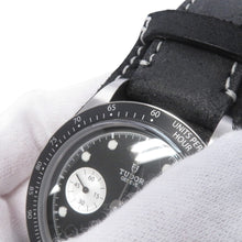 将图像加载到图库查看器中,TUDOR Black Bay Chrono W41mm Stainless Steel Leather Black Dial79360N-0005