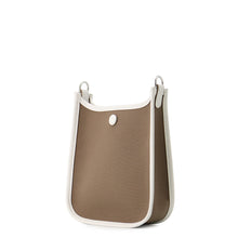 Load image into Gallery viewer, HERMES Neo Evelyne Etoupe/Gris Perle/Dune Toile Officier Swift Leather Size TPM