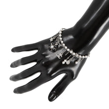 将图像加载到图库查看器中,CHANEL Bag Charm Bracelet SilverABG890-B22986-U6097 Metal Rhinestone Faux Pearl Resin