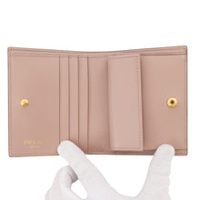 Load image into Gallery viewer, PRADA Vitello Move Triangle Wallet Jasmin Flower1MV204_2DDU_F0236 Leather