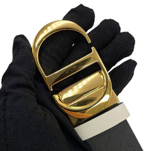 Load image into Gallery viewer, Dior 30Montaigne Reversible Belt Black/Latte WhiteB0447UWGA_M911 Calf Leather