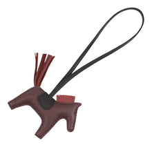 将图像加载到图库查看器中,HERMES Rodeo Bag Charm RougeSellier/Black/Rouge H Lambskin Size PM