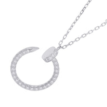 将图像加载到图库查看器中,CARTIER Juste Un Clou Diamond NecklaceB7224897 18K White Gold