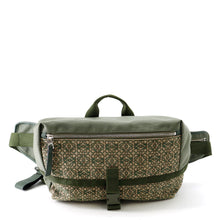 Load image into Gallery viewer, LOEWE Postman Sling Anagram Shoulder Bag Khaki GreenB741Z67X01 4160 Canvas