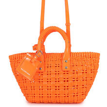 Load image into Gallery viewer, BALENCIAGA Bistro Basket Bag Orange671342 Patent Leather Size XS