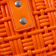 Load image into Gallery viewer, BALENCIAGA Bistro Basket Bag Orange671342 Patent Leather Size XS