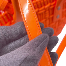 Load image into Gallery viewer, BALENCIAGA Bistro Basket Bag Orange671342 Patent Leather Size XS