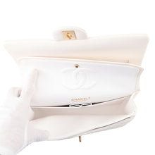 Load image into Gallery viewer, CHANEL Matelasse W Flap ChainShoulder Bag WhiteA01112 Caviar Leather Size 25