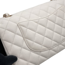 Load image into Gallery viewer, CHANEL Matelasse W Flap ChainShoulder Bag WhiteA01112 Caviar Leather Size 25