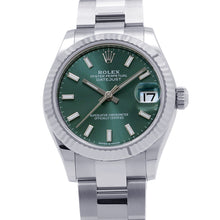 Load image into Gallery viewer, ROLEX Datejust W31mm Stainless Steel K18WG Mint Green Dial278274