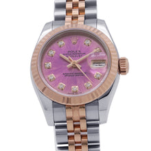 将图像加载到图库查看器中,ROLEX Datejust W26mm Stainless Steel K18PG Violet Dial179171G
