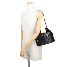 Load image into Gallery viewer, CHANEL CHANEL25 ChainShoulder Bag BlackAS5631 Denim Size Mini