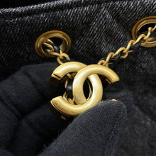 Load image into Gallery viewer, CHANEL CHANEL25 ChainShoulder Bag BlackAS5631 Denim Size Mini