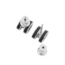 将图像加载到图库查看器中,HERMES Pop Ash Earrings Size Mini Black Metal Lacquer
