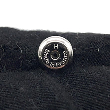 将图像加载到图库查看器中,HERMES Pop Ash Earrings Size Mini Black Metal Lacquer