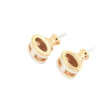 Load image into Gallery viewer, HERMES Pop Ash Earrings Size Mini White Gold Plated Lacquer