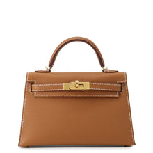 将图像加载到图库查看器中,HERMES Mini Kelly 2 Outside Gold Epsom