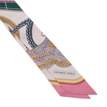 将图像加载到图库查看器中,HERMES Twilly GRAND APPARAT Rose・Narkle/Gold/Anthracite Silk100%