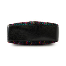 Load image into Gallery viewer, SAINT LAURENT PARIS Lou Camera Shoulder Bag Black/Multicolor612544 Tweed Leather