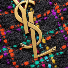 Load image into Gallery viewer, SAINT LAURENT PARIS Lou Camera Shoulder Bag Black/Multicolor612544 Tweed Leather
