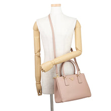 Load image into Gallery viewer, PRADA Saffiano Leather Lux Galleria 2-way Shoulder Bag Jasmin Flower1BA863 Leather Size Medium