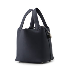将图像加载到图库查看器中,HERMES Picotin Lock Blue Nuit Taurillon Clemence Size PM