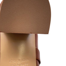 Load image into Gallery viewer, HERMES Sandals Ninon 50 GoldH262125Z 20350 Calf Leather Size 36