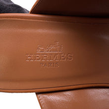 Load image into Gallery viewer, HERMES Sandals Ninon 50 GoldH262125Z 20350 Calf Leather Size 36