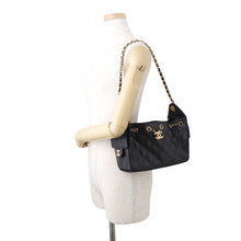 Load image into Gallery viewer, CHANEL CHANEL25 ChainShoulder Bag BlackAS5631 Caviar Leather Size Mini