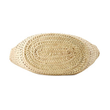 Load image into Gallery viewer, BALENCIAGA Lucagol Basket Natural/Black771067 Raffia Leather Size Medium